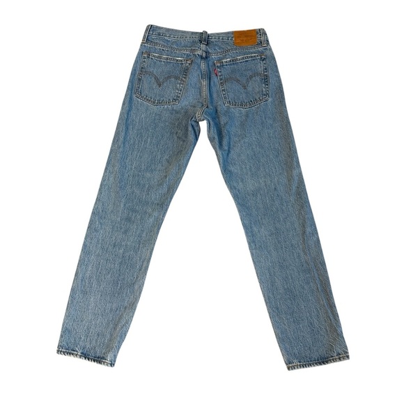 Levi's Premium Wedgie Icon Fit Ankle Button Fly Jeans Blue Size 28 #1710 - Picture 7 of 8